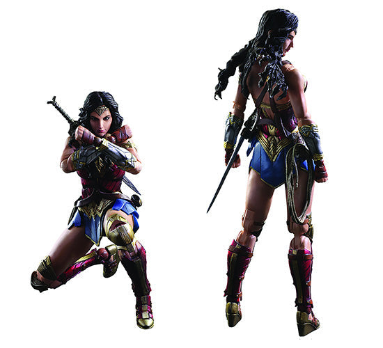 DC Comics Variant 10 Inch Action Figure Play Arts Kai - Wonder Woman (Shelf Wear Packaging)