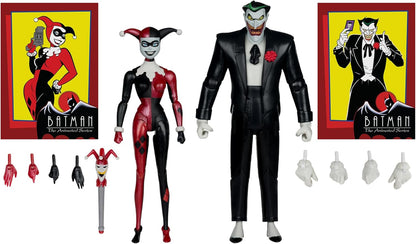 DC Direct Batman The Animated Series 7 Inch Action Figure 2-Pack Exclusive - Harley Quinn and The Joker Gold Label