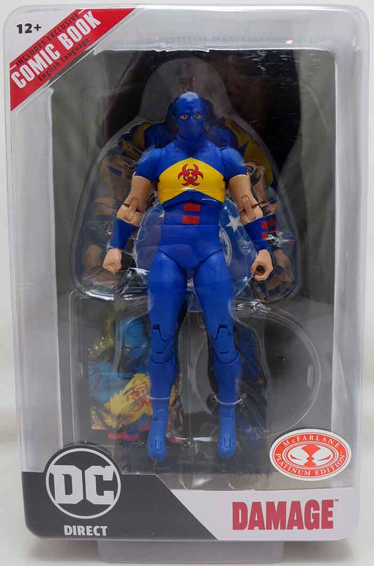 DC Direct Comic 7 Inch Action Figure Wave 8 Exclusive - Damage Red Platinum