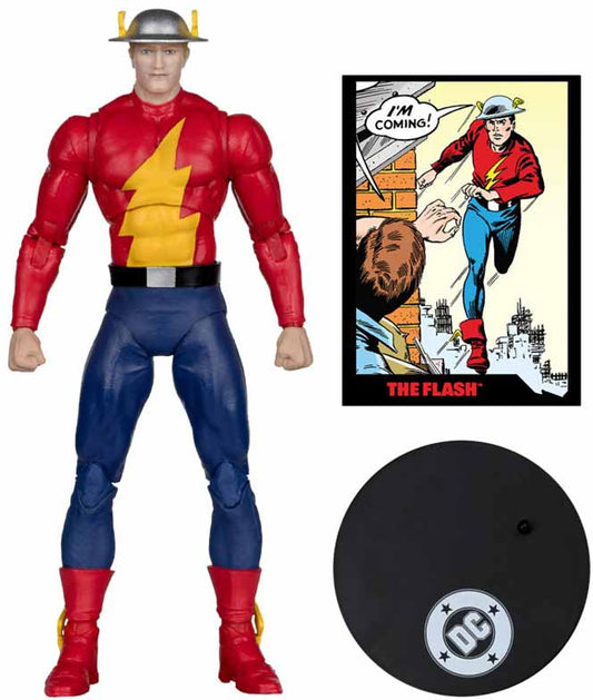 DC Direct The Flash #123 7 Inch Action Figure Page Punchers Exclusive - The Flash Jay Garrick Red Platinum