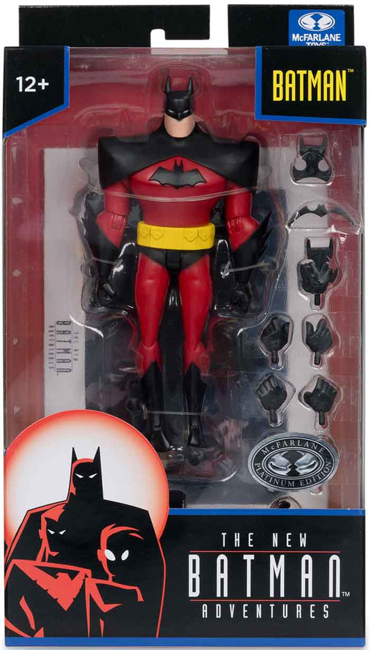 DC Direct The New Batman Adventures 6 Inch Action Figure Wave 5 Exclusive - Batman Red Suit Platinum