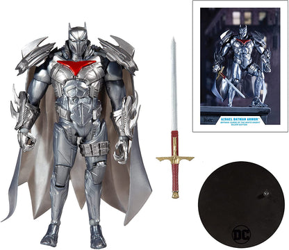 DC Multiverse Batman Curse of The White Knight 7 Inch Action Figure Comic Series - Azrael Batman Armor Gold Label