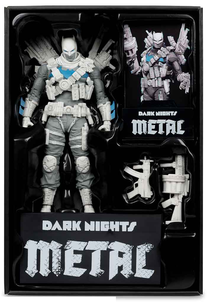 DC Multiverse Dark Nights Metal 7 Inch Action Figure Exclusive - The Grim Knight Black & White Gold Label