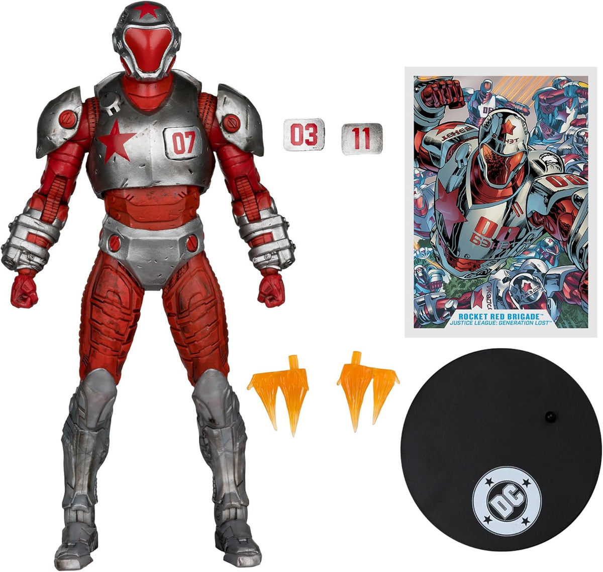 DC Multiverse Justice League Generation Lost 7 Inch Action Figure - Rocket Red Brigade