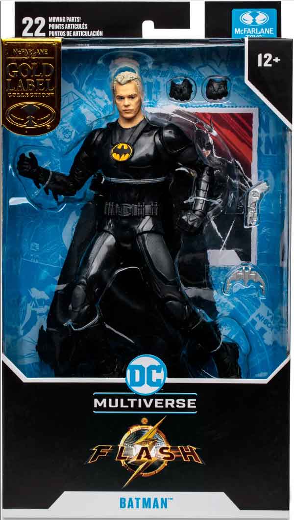 DC Multiverse Movie 7 Inch Action Figure The Flash Exclusive - Unmasked Batman Multiverse (Gold Label)