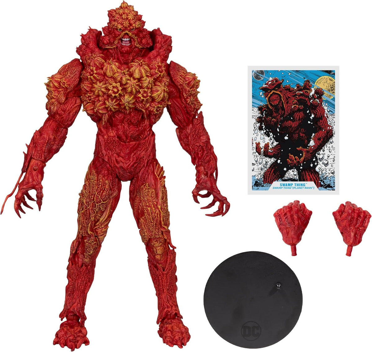 DC Multiverse Swamp Thing Planet Rann 12 Inch Action Figure Mega - Swamp Thing (Red)