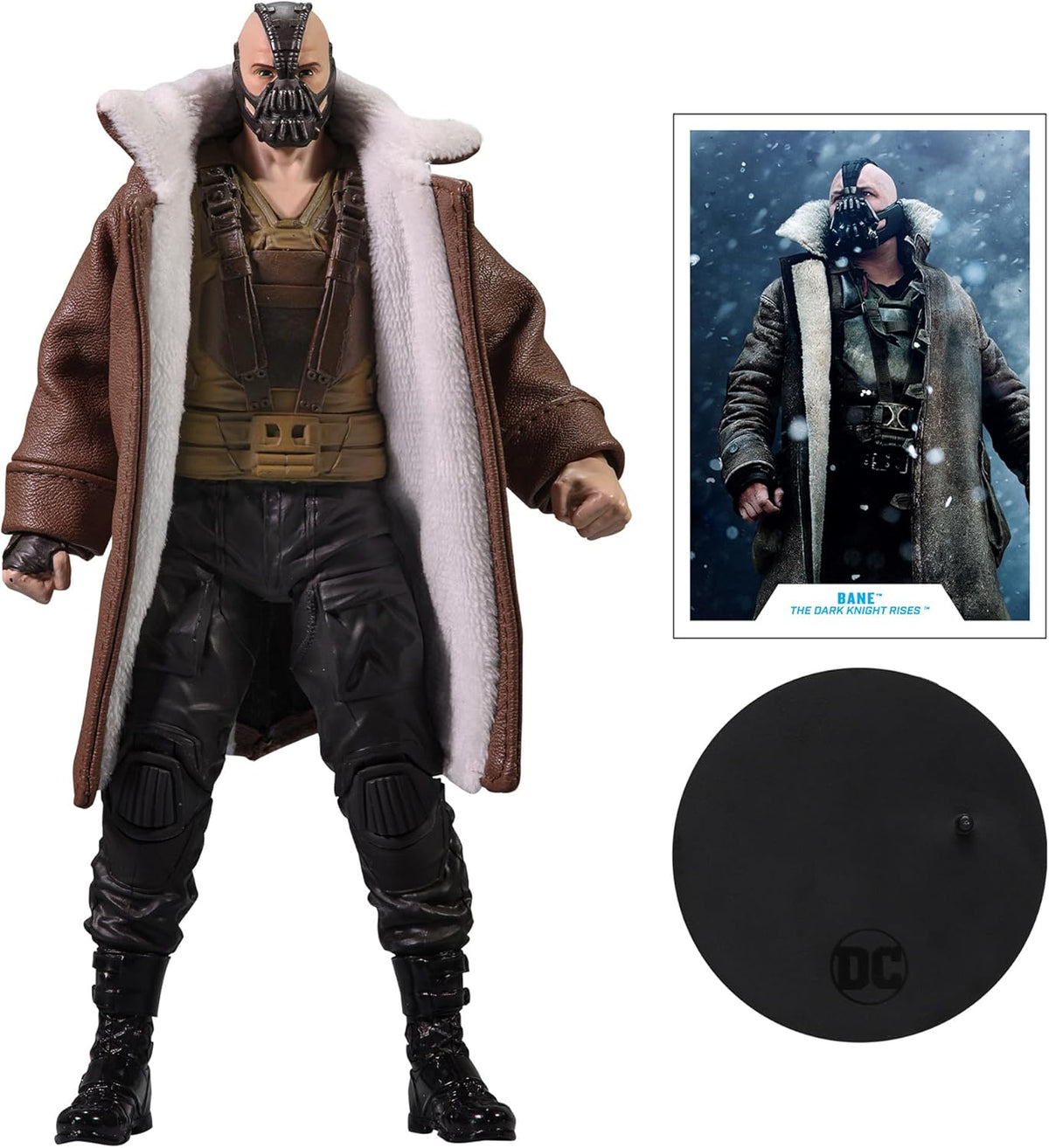 DC Multiverse The Dark Knight Trilogy 7 Inch Action Figure SDCC Exclusve - Trench Coat Bane Gold Label