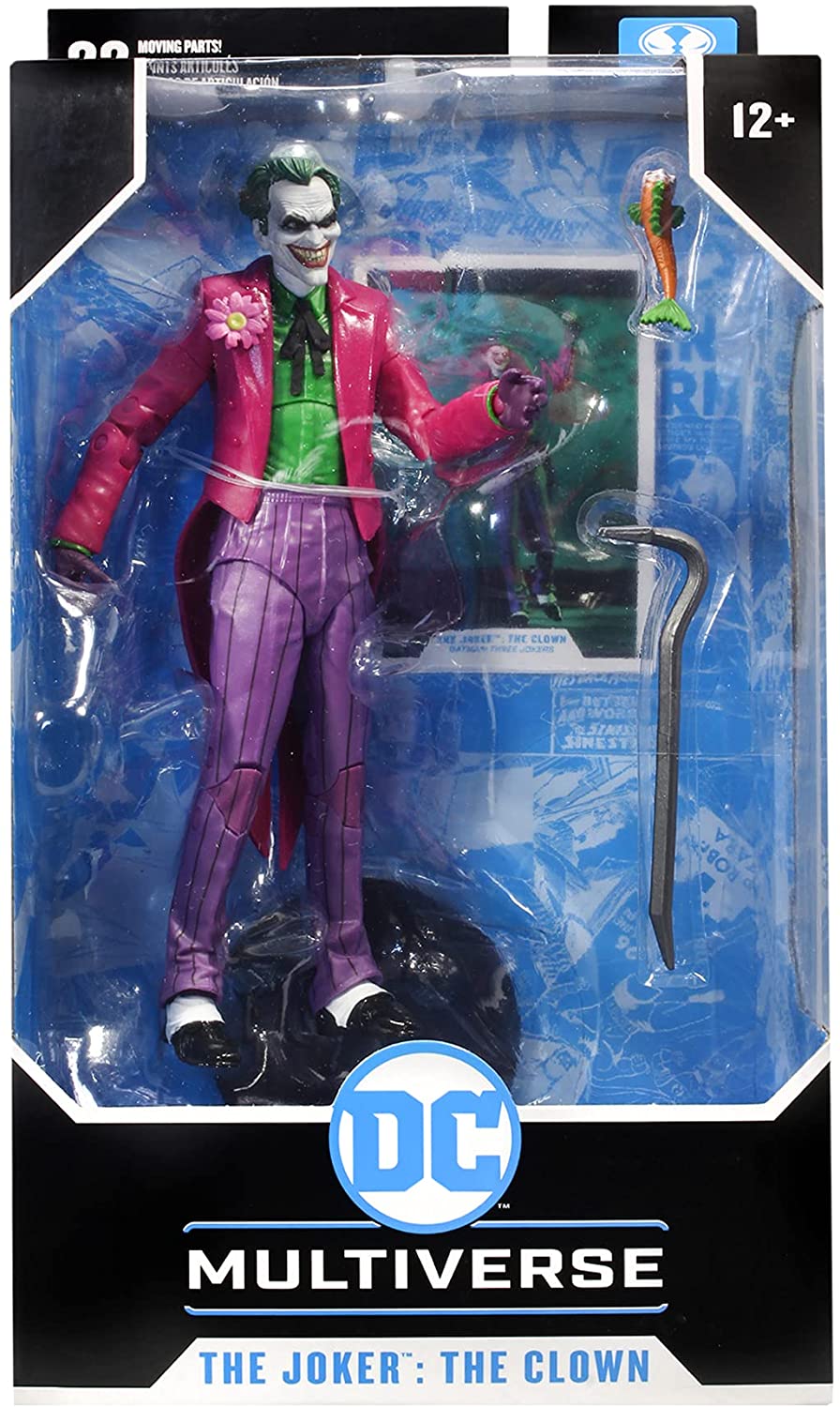 DC Multiverse 7 Inch Action Figure Three Jokers - Joker The Clown