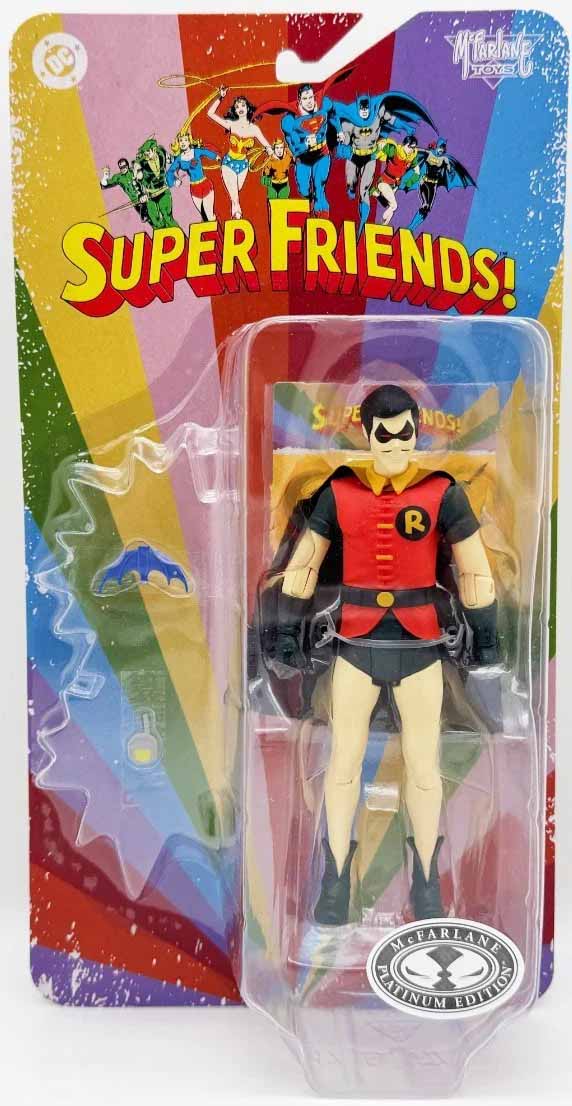 DC Retro Super Friends 6 Inch Action Figure Wave 3 Exclusive - Evil Robin Platinum