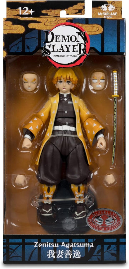 Demon Slayer Kimetsu No Yaiba 7 Inch Action Figure Wave 7 Exclusive - Zenitsu Agatsuma (Season 3) Red Platinum