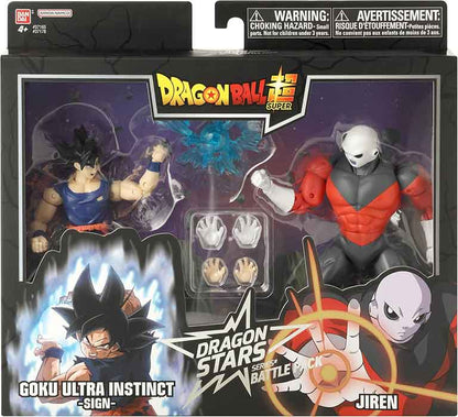 Dragonball Super 6 Inch Action Figure Dragon Stars 2-Pack - Goku Ultra Instinct Sign vs Jiren
