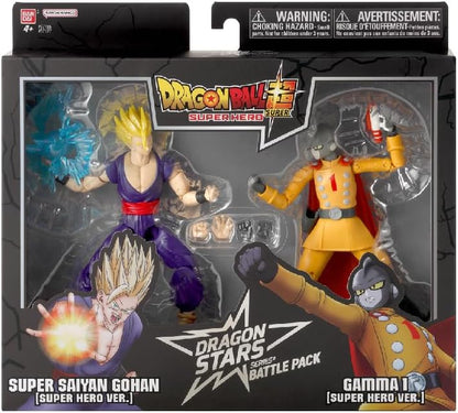 Dragonball Super 6 Inch Action Figure Dragon Stars 2-Pack - Super Saiyan Gohan vs Gamma 1
