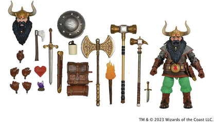 Dungeons and Dragons 7 Inch Action Figure Ultimate - Elkhorn the Good Dwarf Fighter