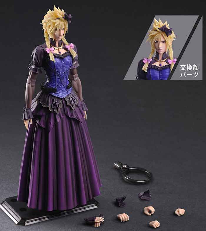 Final Fantasy VII Remake 10 Inch Action Figure Play Arts Kai - Cloud Strife Dress