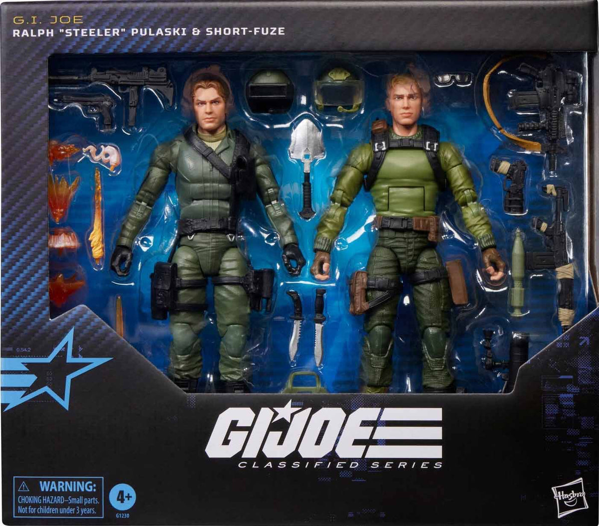 G.I. Joe Classified 6 Inch Action Figure 2-Pack Exclusive - Ralph Steeler Pulaski & Short-Fuze