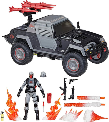 G.I. Joe Classified 6 Inch Scale Vehicle Figure - Cobra Night Attack 4-WD Stinger & Driver