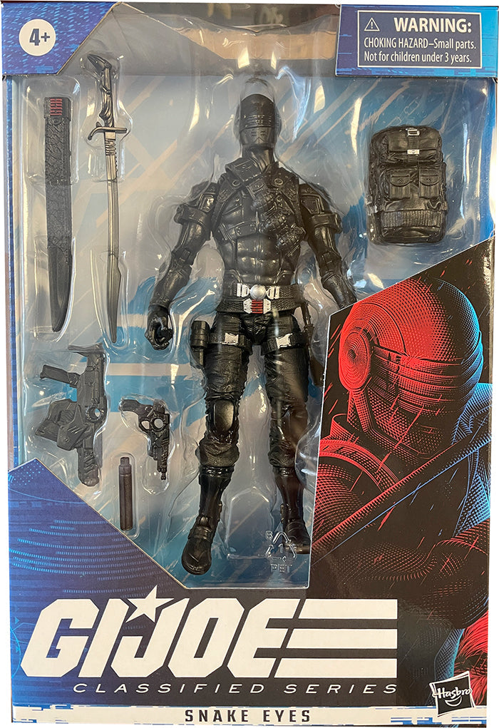 G.I. Joe 6 Inch Action Figure Classified Series - Snake Eyes #02 (No Red Dot On Head)