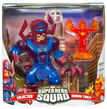Hasbro Superhero Squad Mini Figures: Galactus and Human Torch (Shelf Wear Packaging)