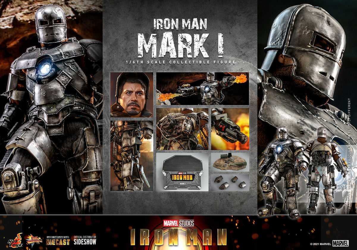 Iron Man 12 Inch Action Figure 1/6 Scale - Iron Man Mark I Hot Toys 908901