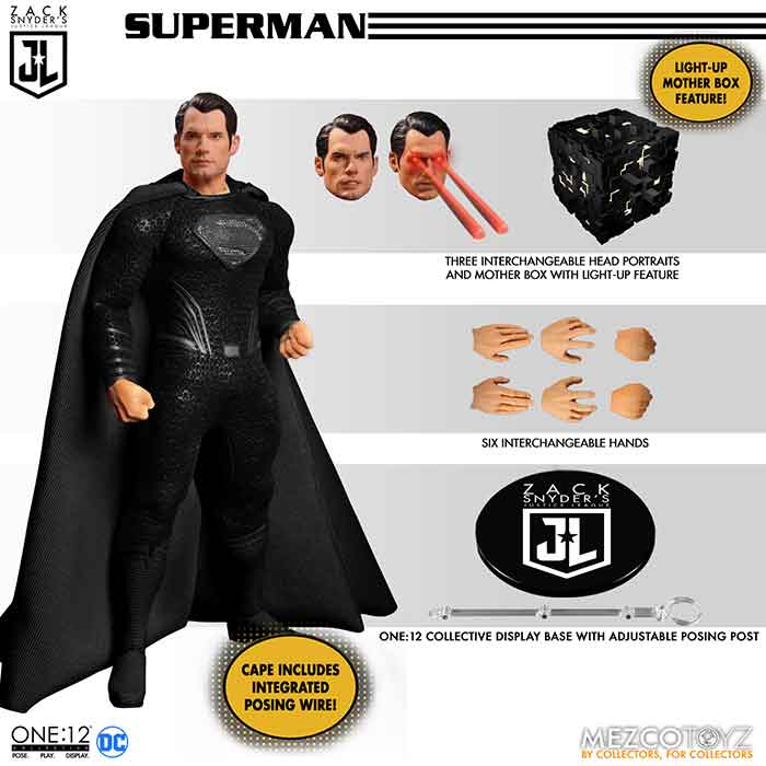 Justice League Zack Snyder 6 Inch Action Figure Deluxe Box Set - Batman, Superman, and The Flash