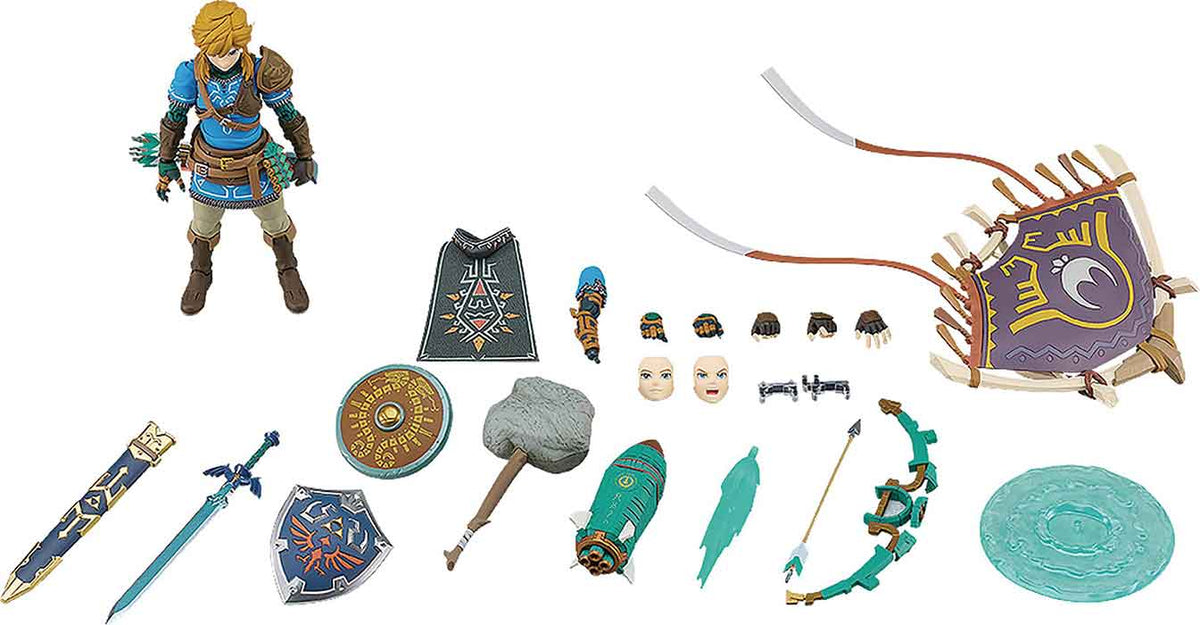 Legend Of Zelda Tears Of The Kingdom 7 Inch Action Figure Figma - Link Deluxe