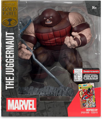 Marvel Collectible 1/10 Scale 7 Inch Statue Figure Posed Scene Exclusive - THE JUGGERNAUT (Spider-Man #16) Gold Label