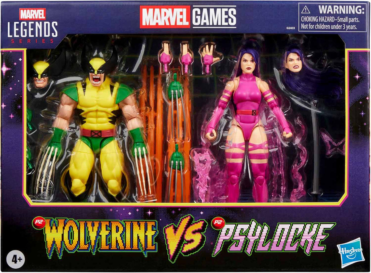 Marvel Legends Gamerverse 6 Inch Action Figure 2-Pack - Wolverine vs Psylocke (Pre-Order Ships Dec. 2026)