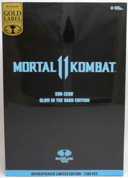 Mortal Kombat 11 7 Inch Action Figure Exclusive - Sub Zero Glow In The Dark Gold Label