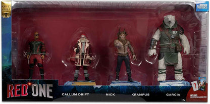 Movie Maniacs Red One 6 Inch Statue Figure Posed Box Set - (Callum Drift - Nick - Garcia - Krampus)