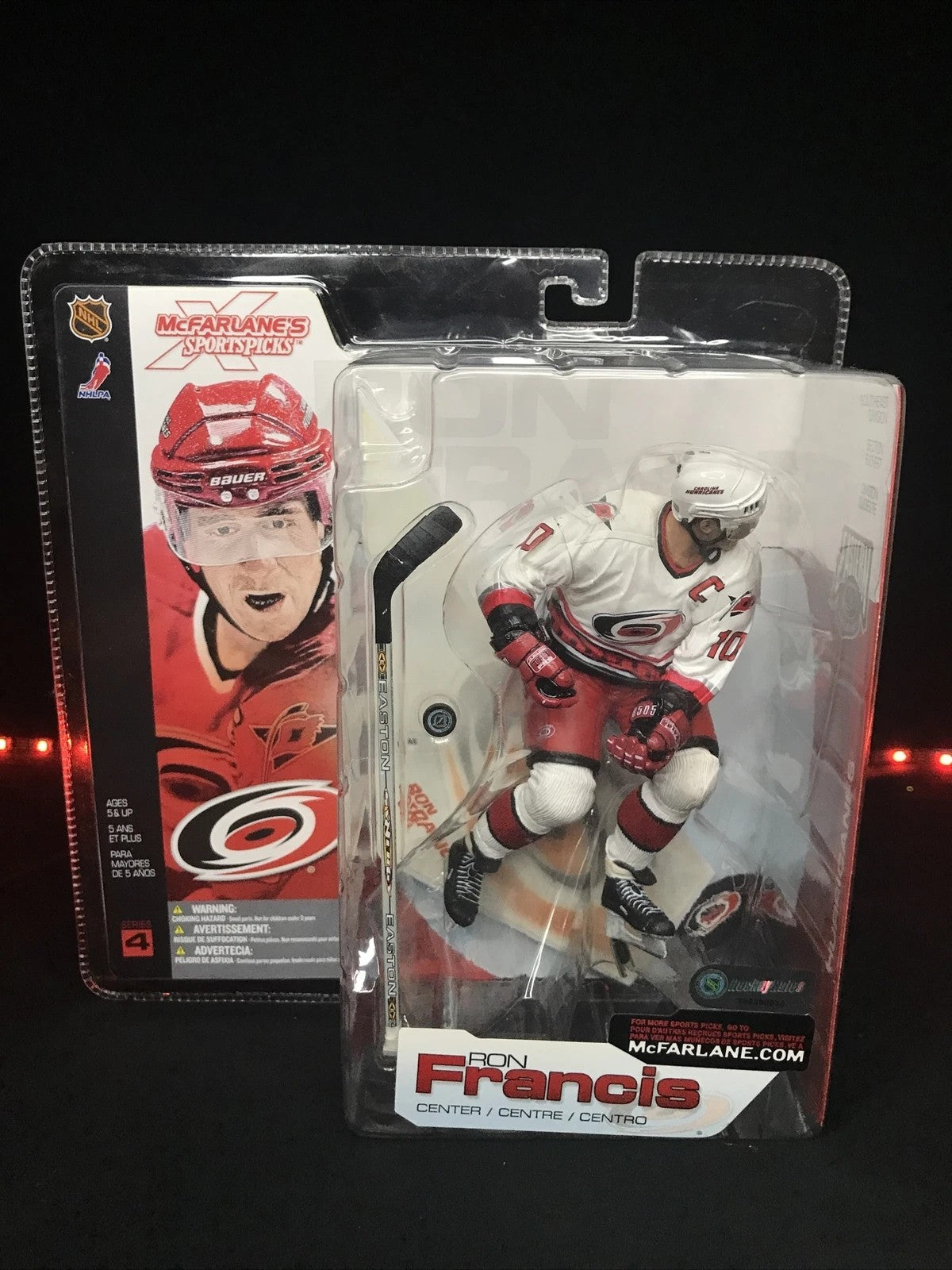 NHL Hockey Sportpicks 6 Inch Static Figure Series 4 - Ron Francis Variant White Jersey