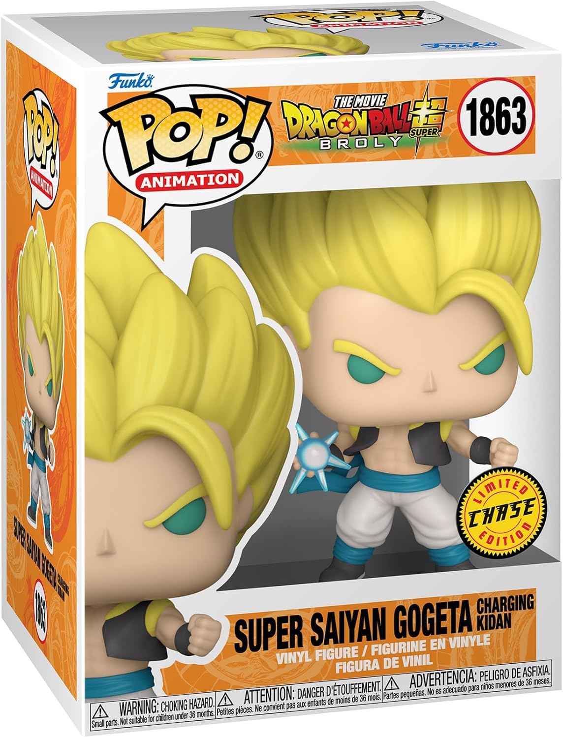Pop Animation Dragon Ball Super 3.75 Inch Action Figure Exclusive - Super Saiyan Gogeta #1863 Chase