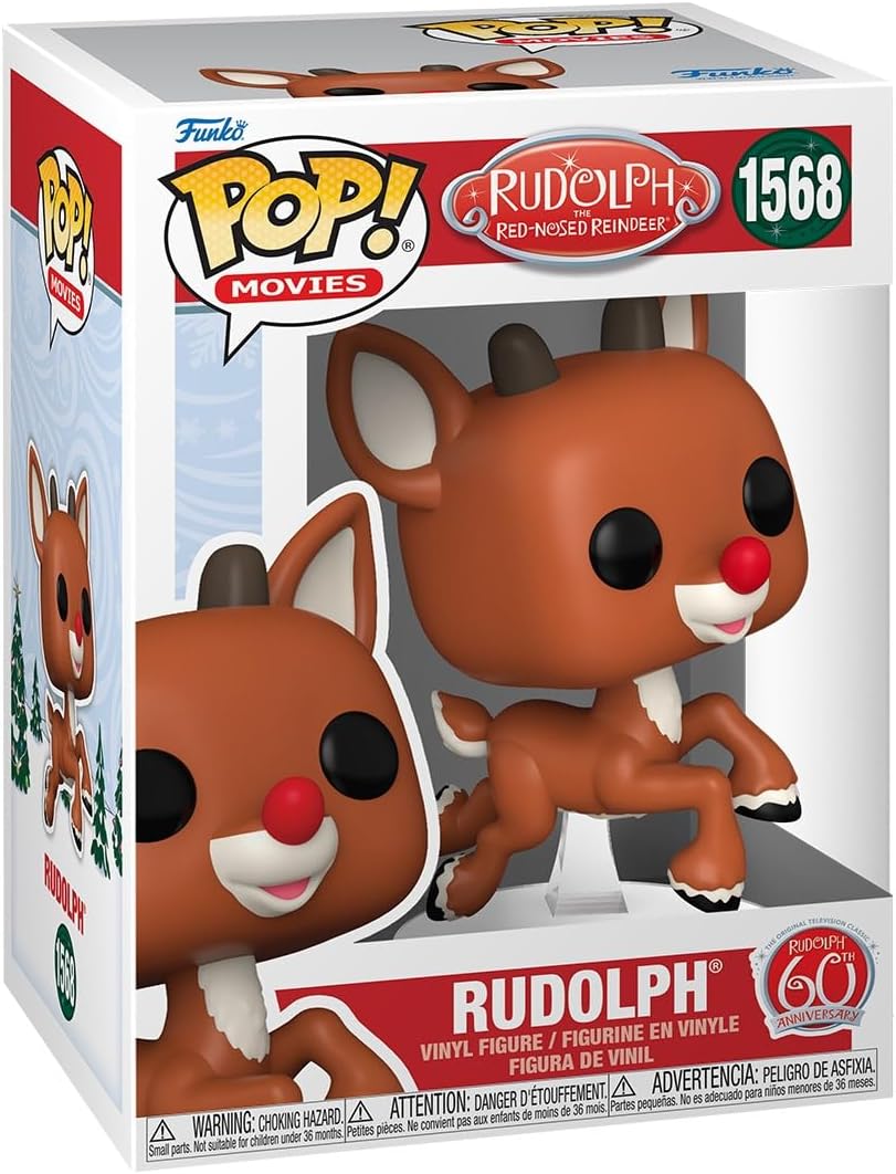 Pop Movies Rudolph The Red-Noses Reindeer 3.75 Inch Action Figure - Rudolph (Flying) #1568