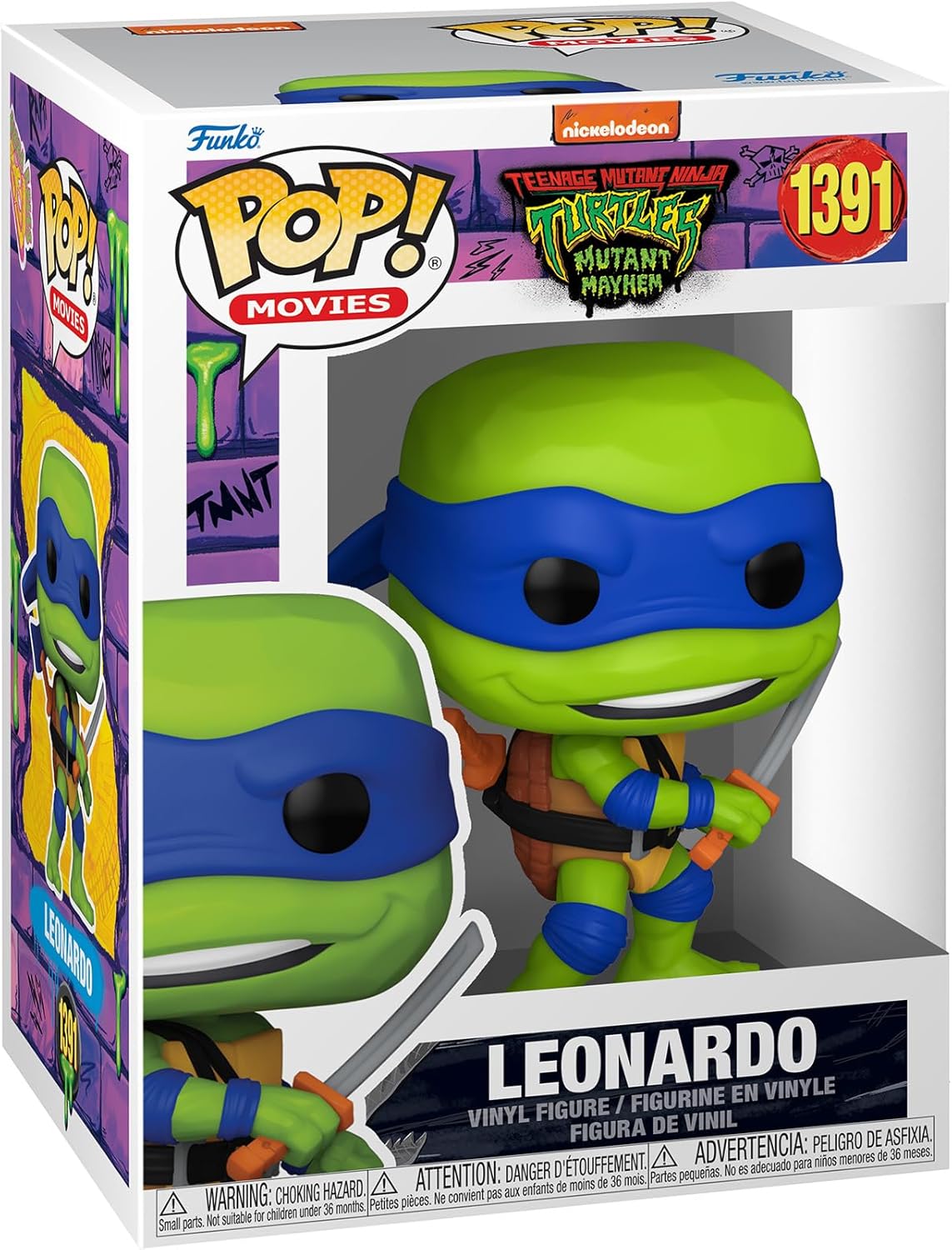 Pop Movies Teenage Mutant Ninja Turtles 3.75 Inch Action Figure - Leonardo #1391