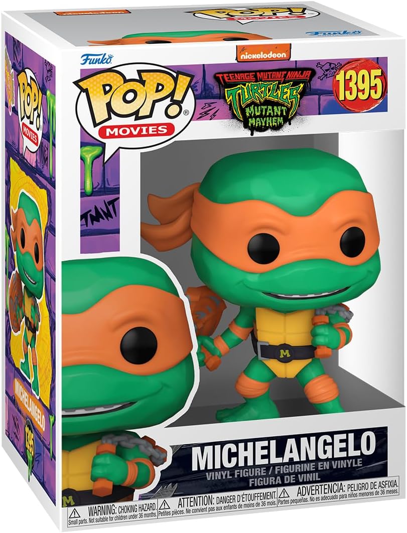 Pop Movies Teenage Mutant Ninja Turtles 3.75 Inch Action Figure - Michelangelo #1395