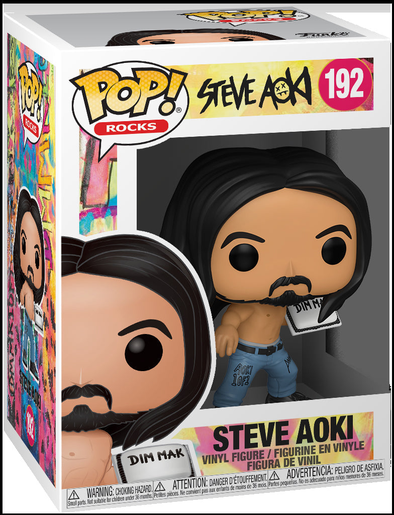 Pop Rocks Steve Aoki 3.75 Inch Action Figure - Steve Aoki #192 (Sub-Standard Packaging)