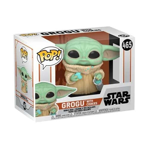 Pop Star Wars The Mandalorian 3.75 Inch Action Figure - Grogu with Cookies #465