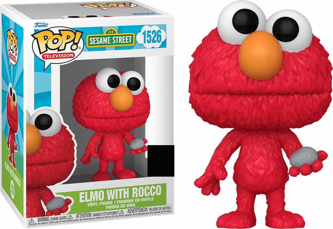Pop Television Sesame Street 3.75 Inch Action Figure Exclusive - Elmo with Rocco #1526