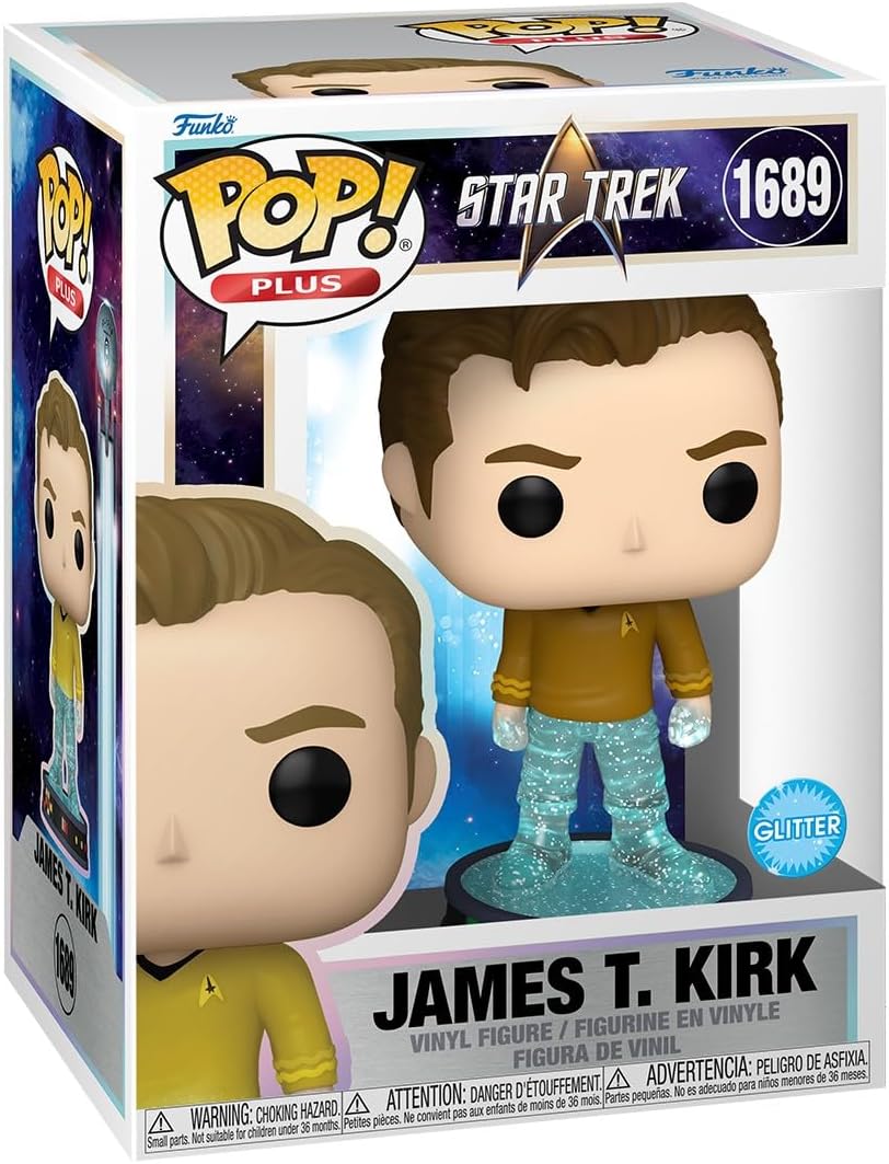Pop Television Star Trek 3.75 Inch Action Figure Plus - Transporter James T. Kirk #1689