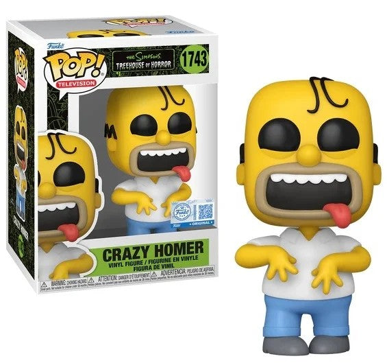 Pop Television The Simpsons 3.75 Inch Action Figure - Crqzy Homer #1743
