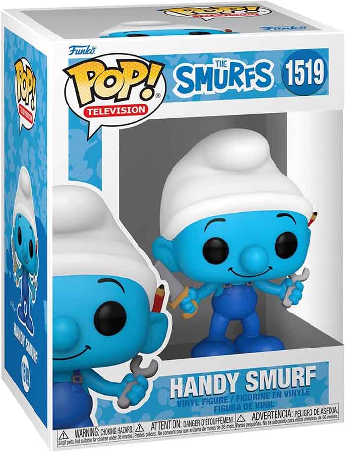 Pop Television The Smurfs 3.75 Inch Action Figure - Handy Smurf #1519