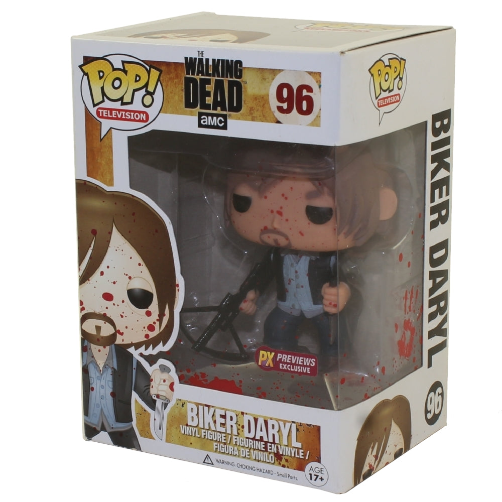 Pop Television The Walking Dead 3.75 Inch Action Figure Exclusive - Bloody Biker Daryl #96