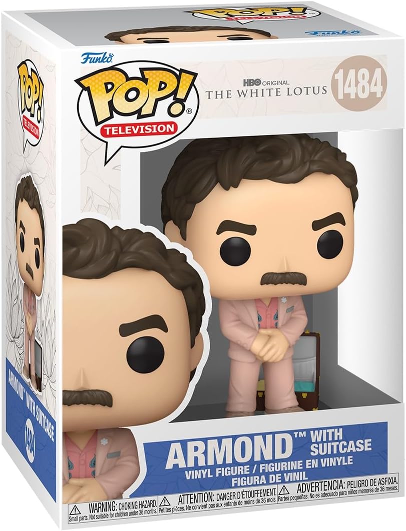 Pop Television The White Lotus 3.75 Inch Action Figure - Armond with Suitcase #1484