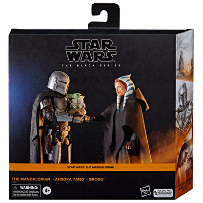 Star Wars The Black Series 6 Inch Action Figure 3-Pack Exclusive - The Mandalorian - Ahsoka Tano - Grogu