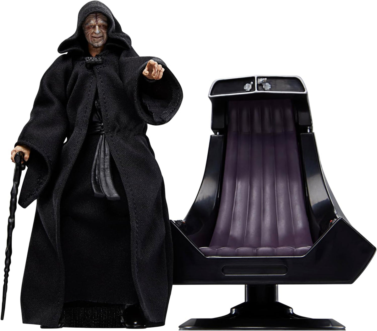 Star Wars The Black Series 6 Inch Action Figure Deluxe - Emperor Palpatine and Throne