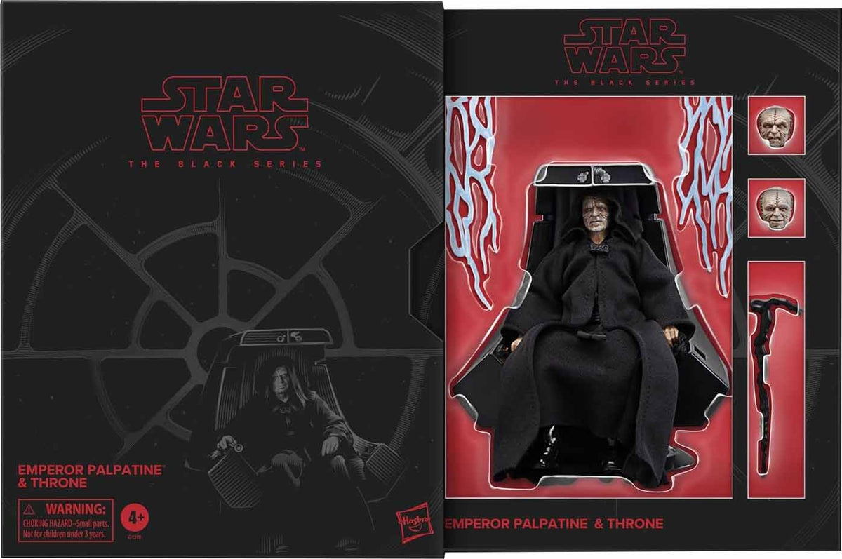 Star Wars The Black Series 6 Inch Action Figure Deluxe - Emperor Palpatine and Throne