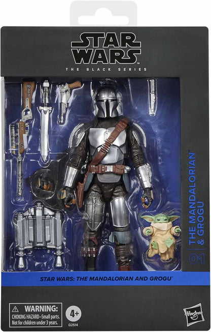 Star Wars The Black Series 6 Inch Action Figure Black Box Deluxe - The Mandalorian & Grogu #01