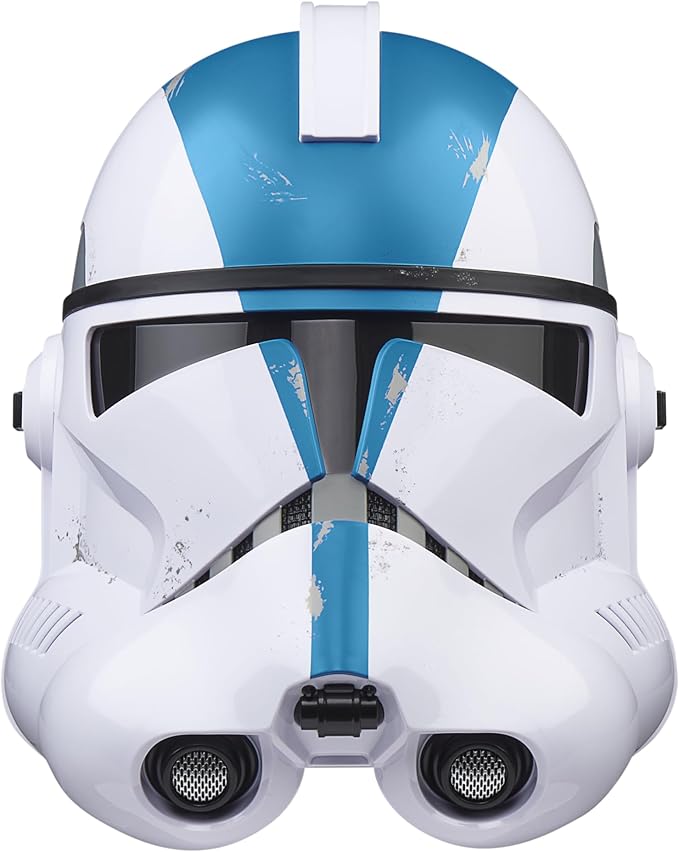 Star Wars The Black Series Life Size Prop Replica Electronic Helmet - Clone Trooper Blue 501st Legion