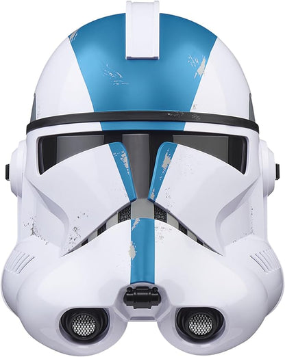 Star Wars The Black Series Life Size Prop Replica Electronic Helmet - Clone Trooper Blue 501st Legion