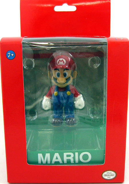 Super Mario 3 Inch Mini Collectible Figure - Mario with Display Case (Sub-Standard Packaging)