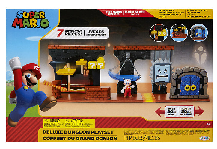 Super Mario 2 Inch Playset World Of Nintendo - Deluxe Dungeon Playset
